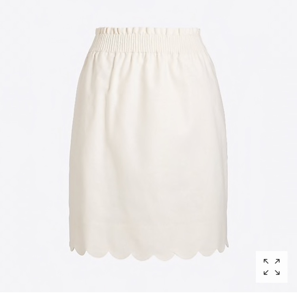 Cream sidewalk skirt from J crew